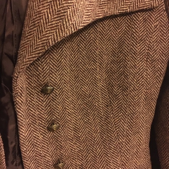 H&M Size 8 Jacket Blazer Herringbone W Buttons - Picture 2 of 6